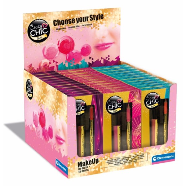 CRAZY CHIC TEEN - EXPOSITOR LIP GLOSS - 03-18826CLE CRAZY CHIC TEEN - EXPOSITOR LIP GLOSS - 03-18826CLE
