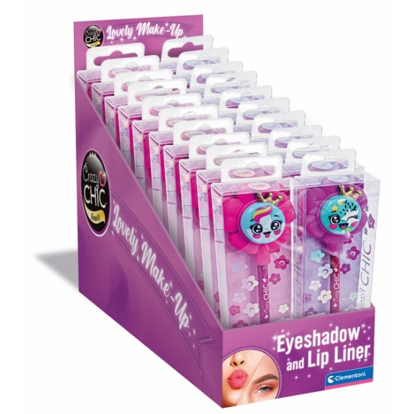 CRAZY CHIC - EYESHADOW AND LIP LINER FLOWERS PURPLE - 03-18902CLE CRAZY CHIC - EYESHADOW AND LIP LINER FLOWERS PURPLE - 03-18902CLE