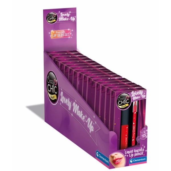 CRAZY CHIC - LIPGLOSS AND LIP PENCIL CHERRY - 03-18909CLE CRAZY CHIC - LIPGLOSS AND LIP PENCIL CHERRY - 03-18909CLE
