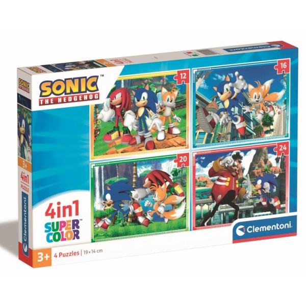 F - 4IN1 - PUZZLE 4IN1 SONIC - 03-21522CLE