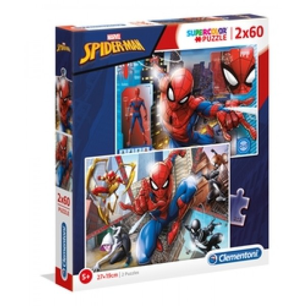 B - 2x60 - PUZZLE - 2X60 SPIDERMAN - 03-21608