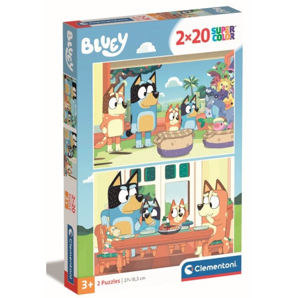 A - 2x20 - PUZZLE 2X20 BLUEY - 03-24807CLE