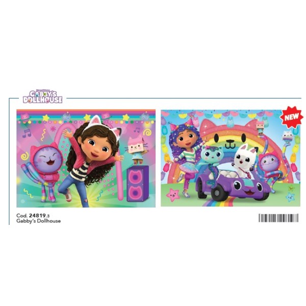 B - 2X60 - PUZZLE GABBYS DOLLHOUSE - 03-24819CLE