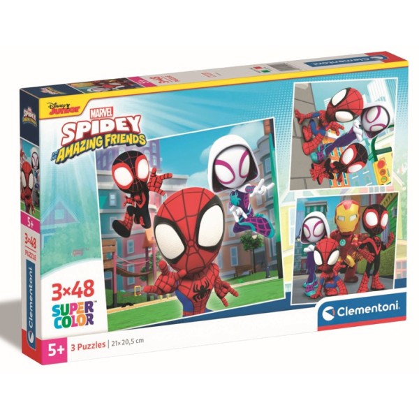 C - 3X48 - PUZZLE 3X48 SQUARE SPIDEY AND HIS - 03-25294CLE