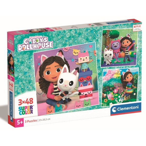 C - 3X48 - PUZZLE 3X48 SQUARE GABBY DOLLHOUSE - 03-25295CLE