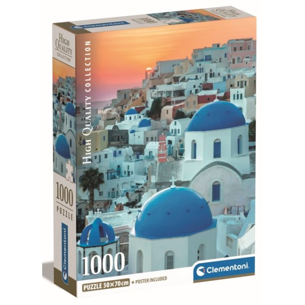 B - 1000 - 1000 PUZZLE COMPACT SANTORINI - 03-39912CLE