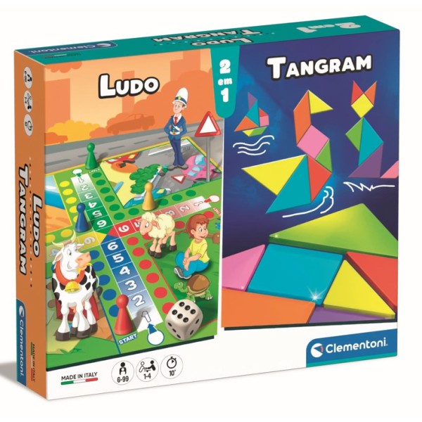 JOGO LUDO + TANGRAM - 03-67373CLE