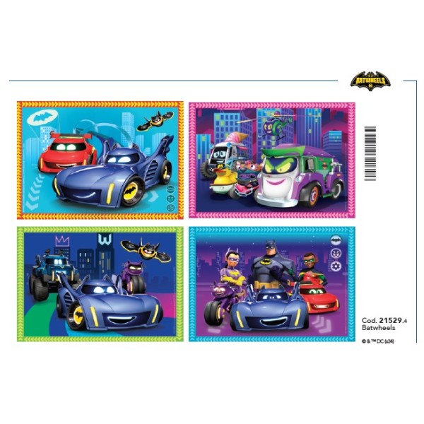 F - 4IN1 - PUZZLE BATWHEELS - 03-21529CLE