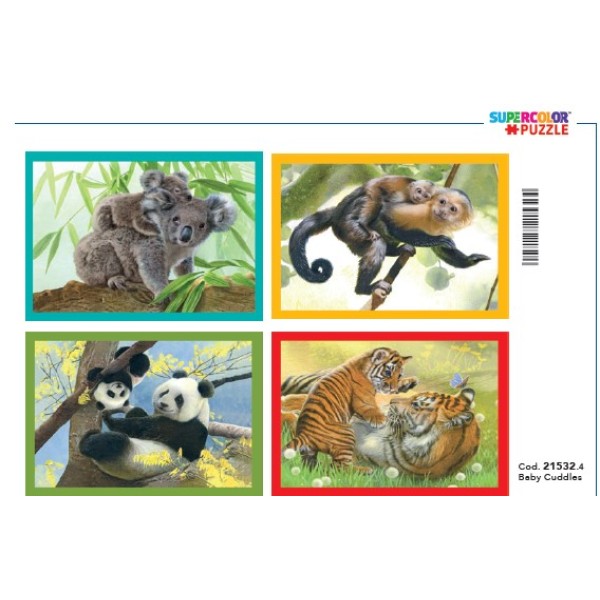 F - 4IN1 PUZZLE BABY CUDDLES - 03-21532CLE