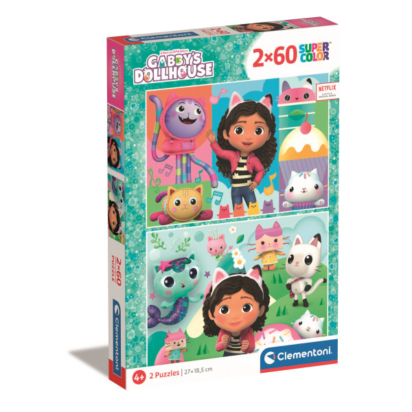 B - 2X60 - PUZZLE 2X60 GABBY DOLLHOUSE - 03-24804CLE