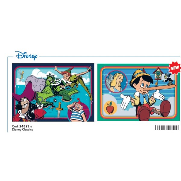 B - 2X60 - PUZZLE DISNEY CLASSICS - 03-24823CLE