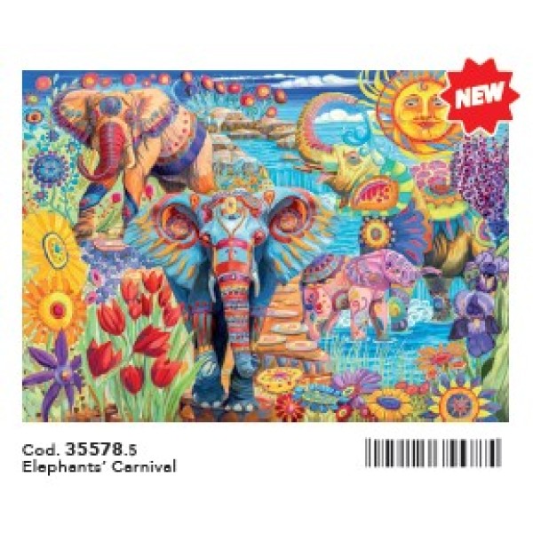 A - 500 - PUZZLE HQC ELEPHANTS CARNIVAL - 03-35578CLE