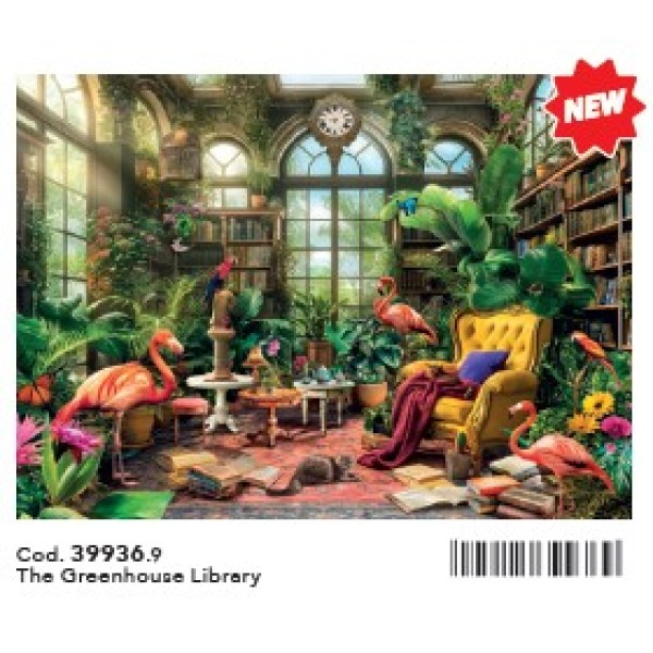 B - 1000 - PUZZLE HQC THE GREENHOUSE LIBRARY - 03-39936CLE