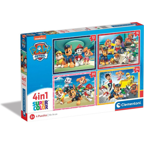 F - 4IN1 - PUZZLE 4IN1 PATRULHA PATA - 03-21513CLE