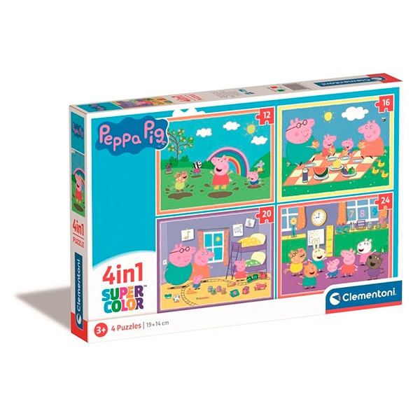 F - 4IN1 - PUZZLE 4IN1 PEPPA PIG - 03-21516CLE
