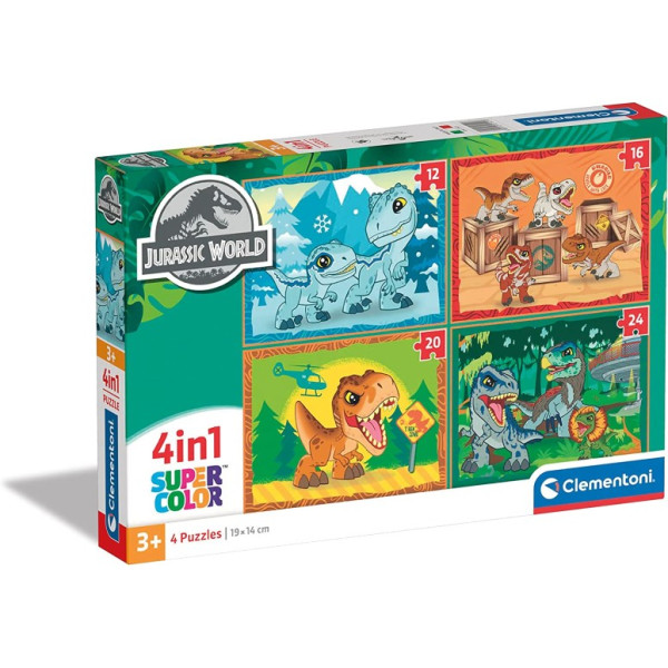 F - 4IN1 - PUZZLE 4IN1 JURASSIC WORLD - 03-21521CLE