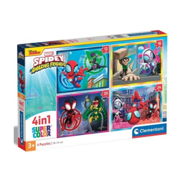 F - 4IN1 - PUZZLE 4IN1SPIDEY - 03-21528CLE